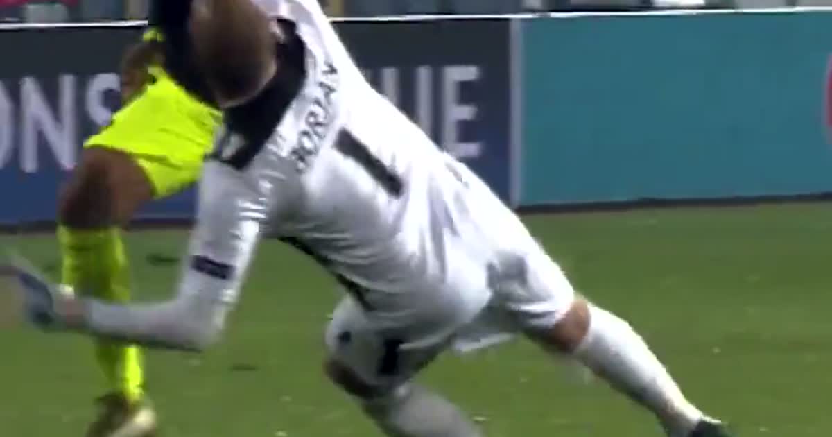 Ozil Goal template on ViralReel — chip over a diving keeper, then an empty net